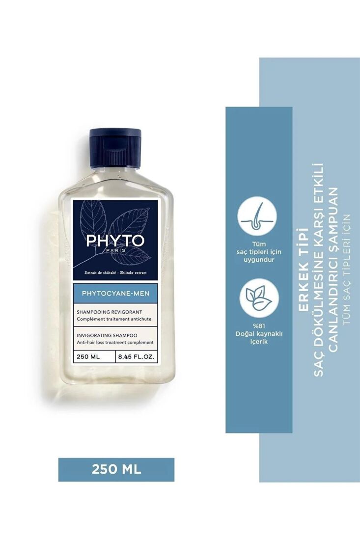 Phytocyane Erkek Dökülme Karşıtı Etkili Canlandırıcı Şampuan 250 Ml - 1