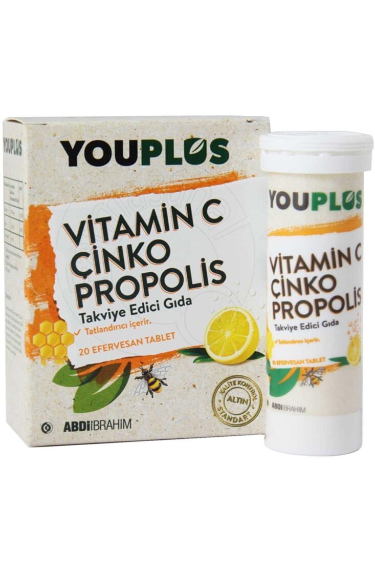 Vitamin C Çinko Propolis 20 Efervesan Tablet - 1